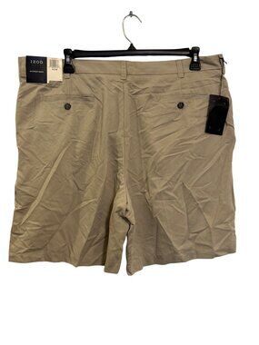 Izod Golf Mens Microfiber Flat Front Shorts 42W Tan Lightweight New With Tags